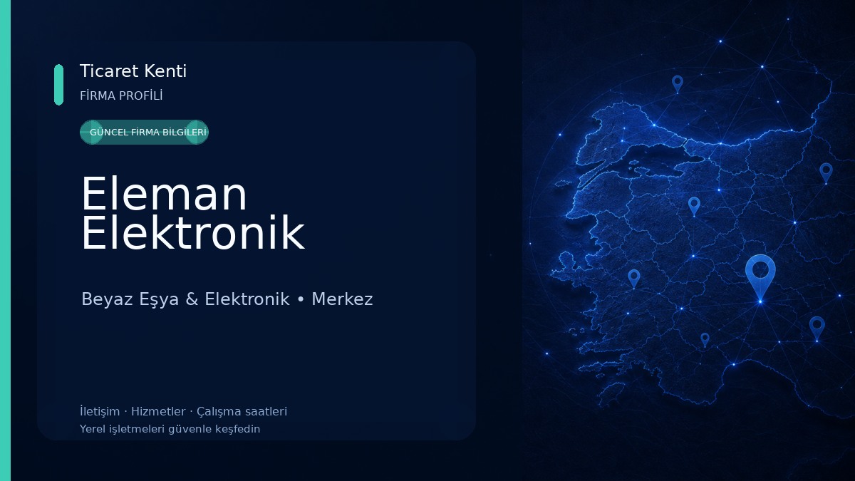 Eleman Elektronik Beyaz Eşya & Elektronik