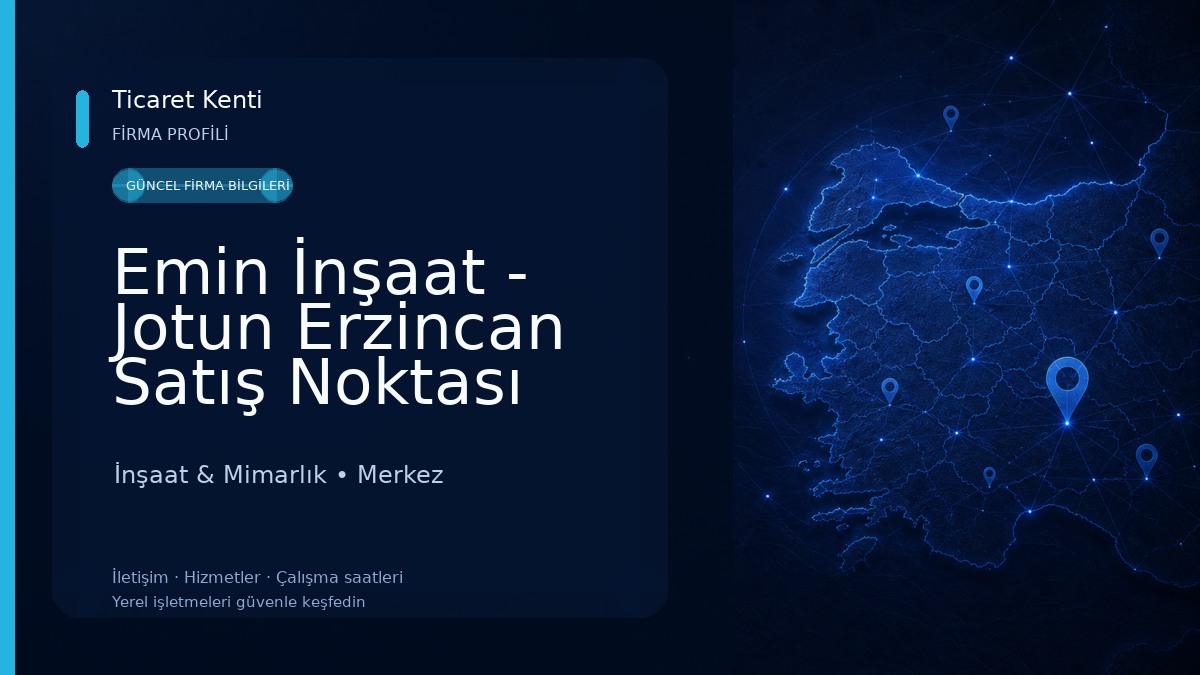 Emin İnşaat - Jotun Erzincan Satış Noktası İnşaat & Mimarlık