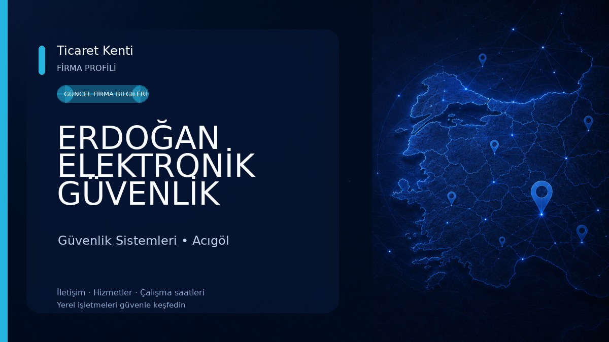 ERDOĞAN ELEKTRONİK GÜVENLİK SİSTEMLERİ Güvenlik Sistemleri