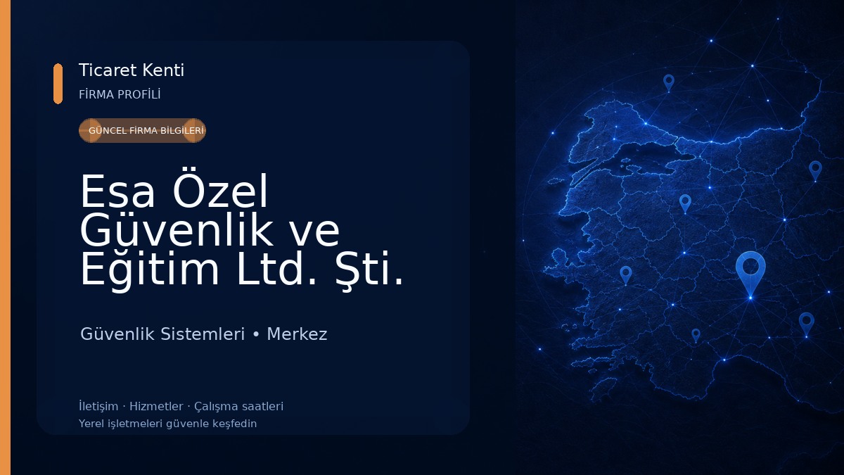 Esa Özel Güvenlik ve Eğitim Ltd. Şti. Güvenlik Sistemleri