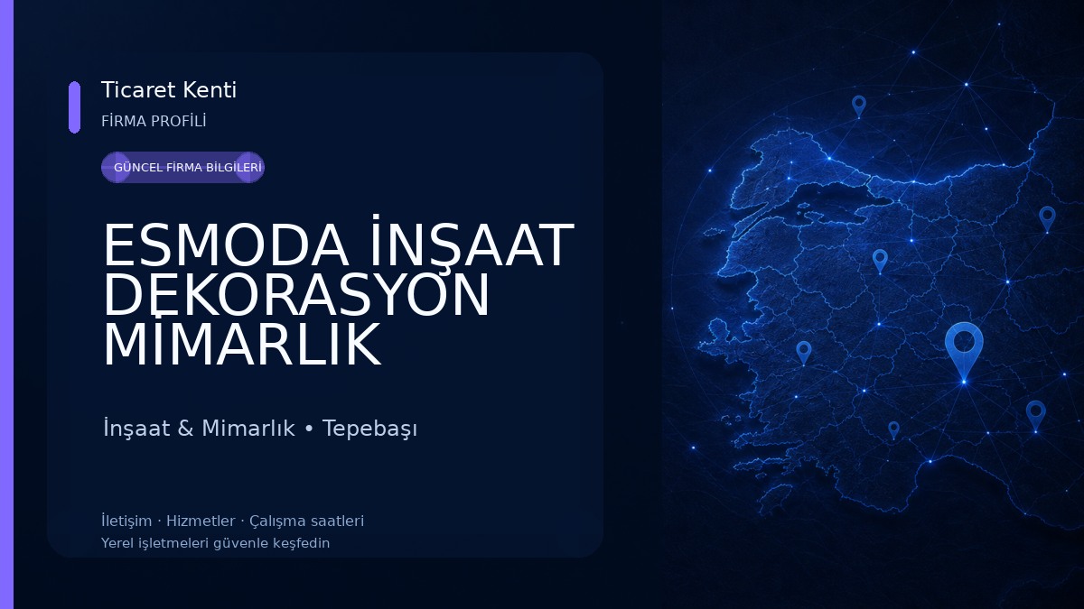 ESMODA İNŞAAT DEKORASYON MİMARLIK TADİLAT