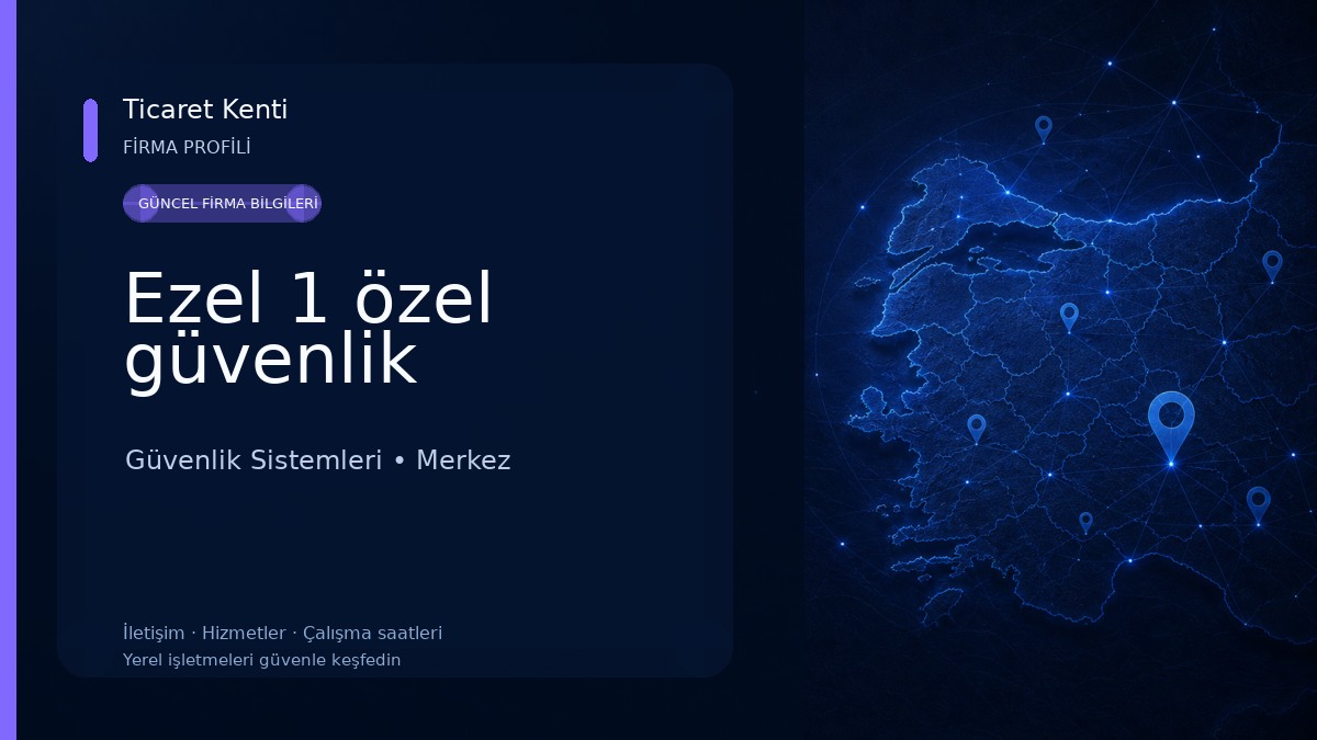 Ezel 1 özel güvenlik Güvenlik Sistemleri