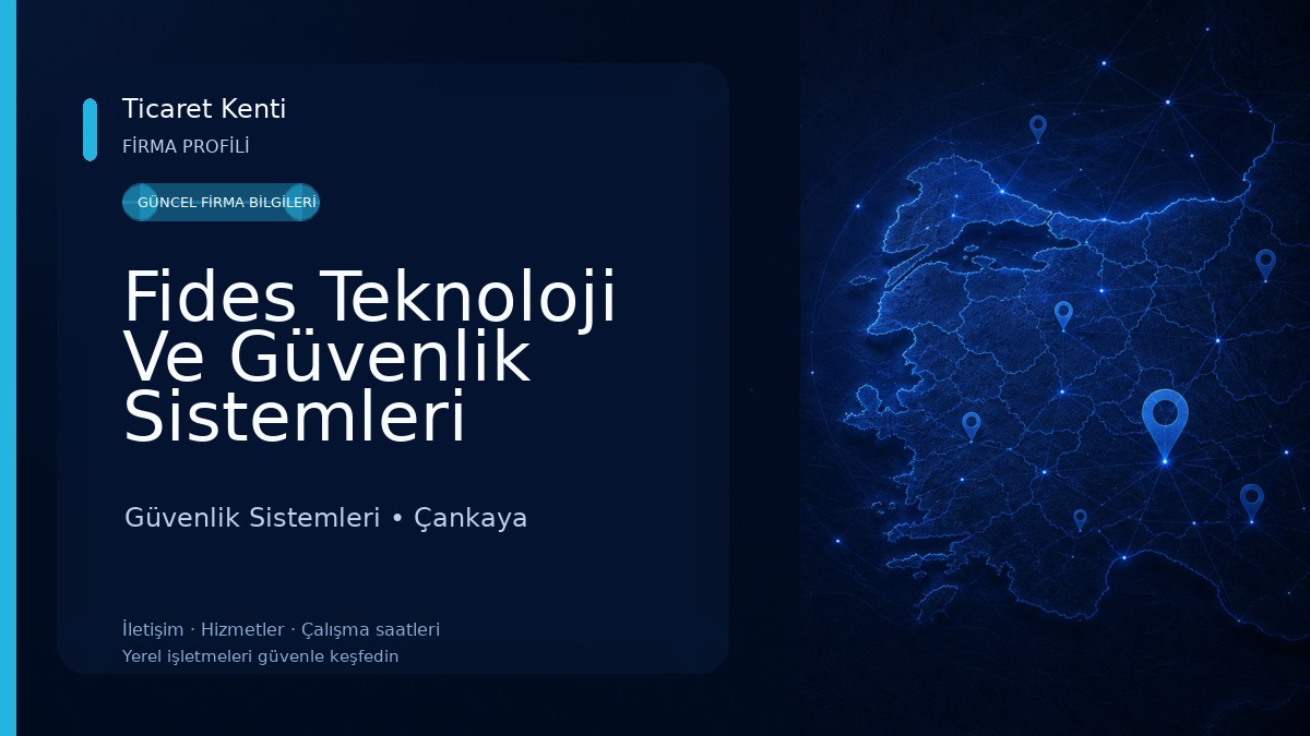 Fides Teknoloji Ve Güvenlik Sistemleri Güvenlik Sistemleri