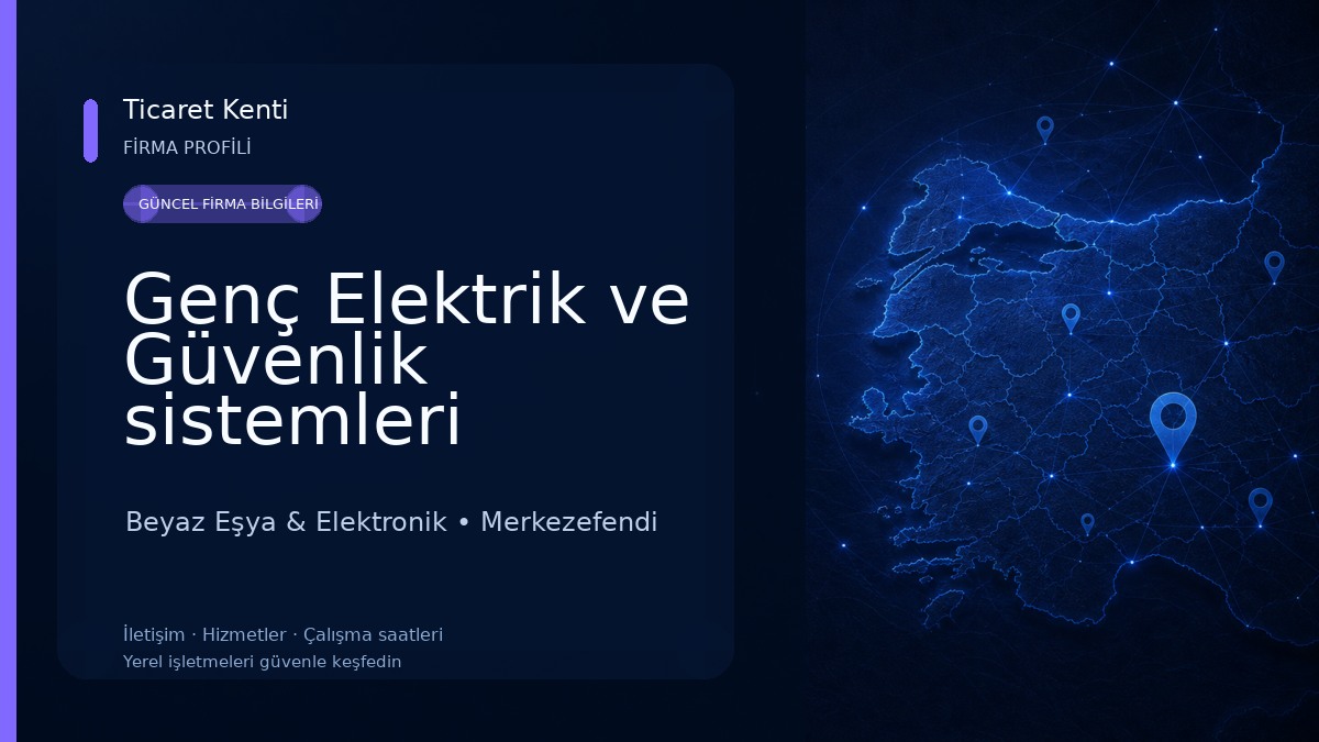 Genç Elektrik ve Güvenlik sistemleri Beyaz Eşya & Elektronik