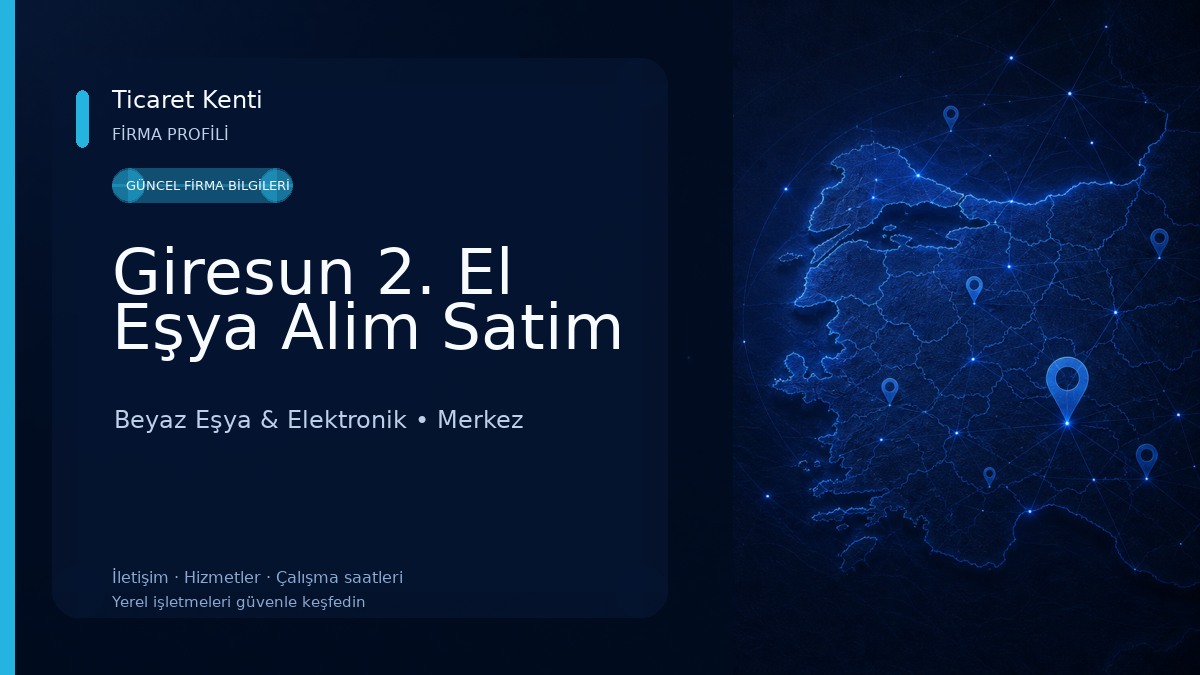 Giresun 2. El Eşya Alim Satim Beyaz Eşya & Elektronik