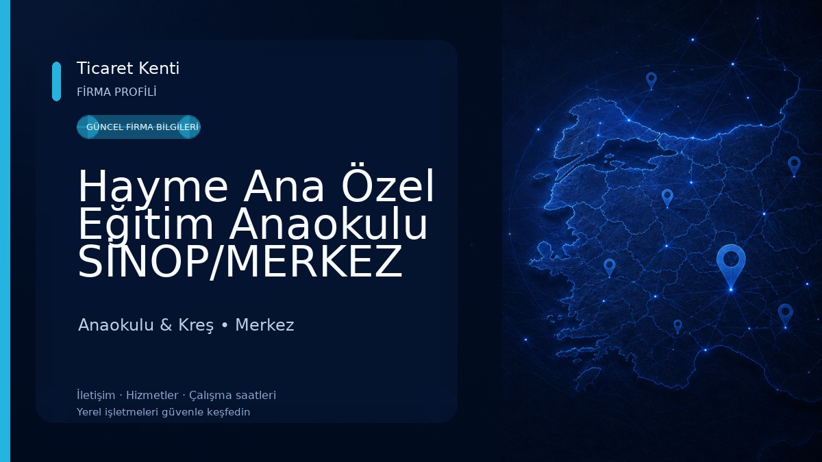 Hayme Ana Özel Eğitim Anaokulu SİNOP/MERKEZ Anaokulu & Kreş