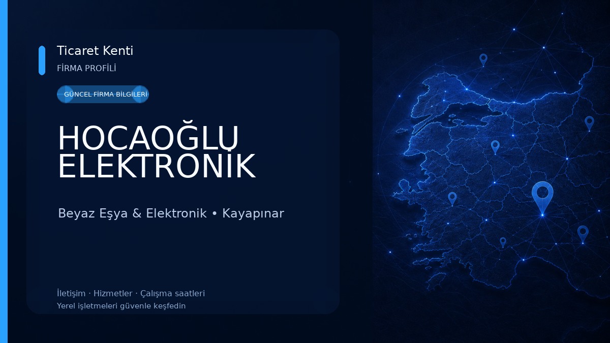 HOCAOĞLU ELEKTRONİK Beyaz Eşya & Elektronik