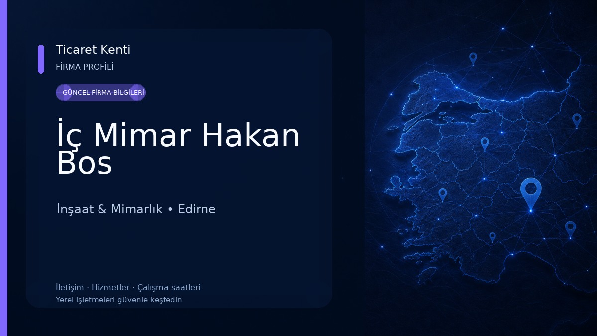İç Mimar Hakan Bos İnşaat & Mimarlık