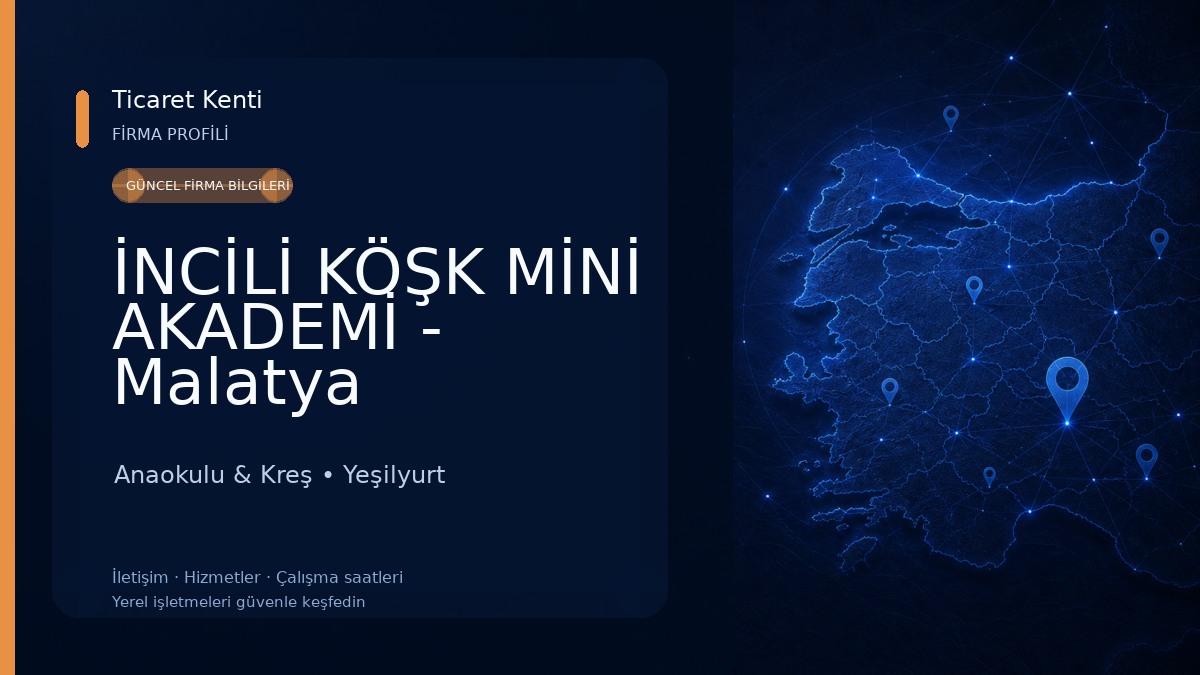 İNCİLİ KÖŞK MİNİ AKADEMİ - Malatya Anaokulu 