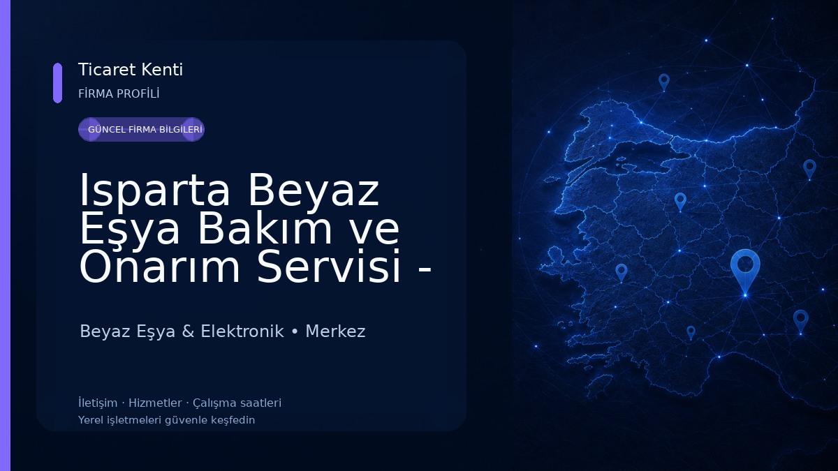 Isparta Beyaz Eşya Bakım ve Onarım Servisi - Murat Soğutma Beyaz Eşya & Elektronik