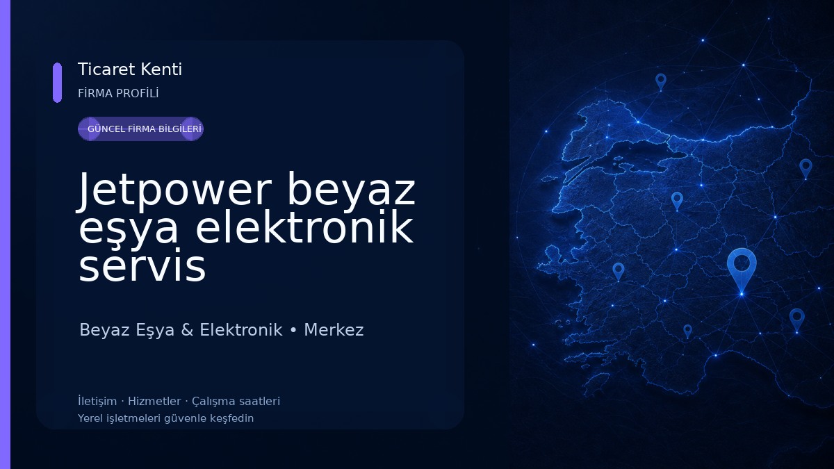 Jetpower beyaz eşya elektronik servis Beyaz Eşya & Elektronik