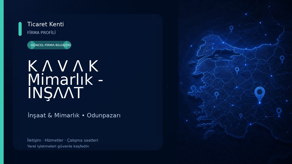 K Λ V Λ K Mimarlık - İNŞΛΛT İnşaat & Mimarlık