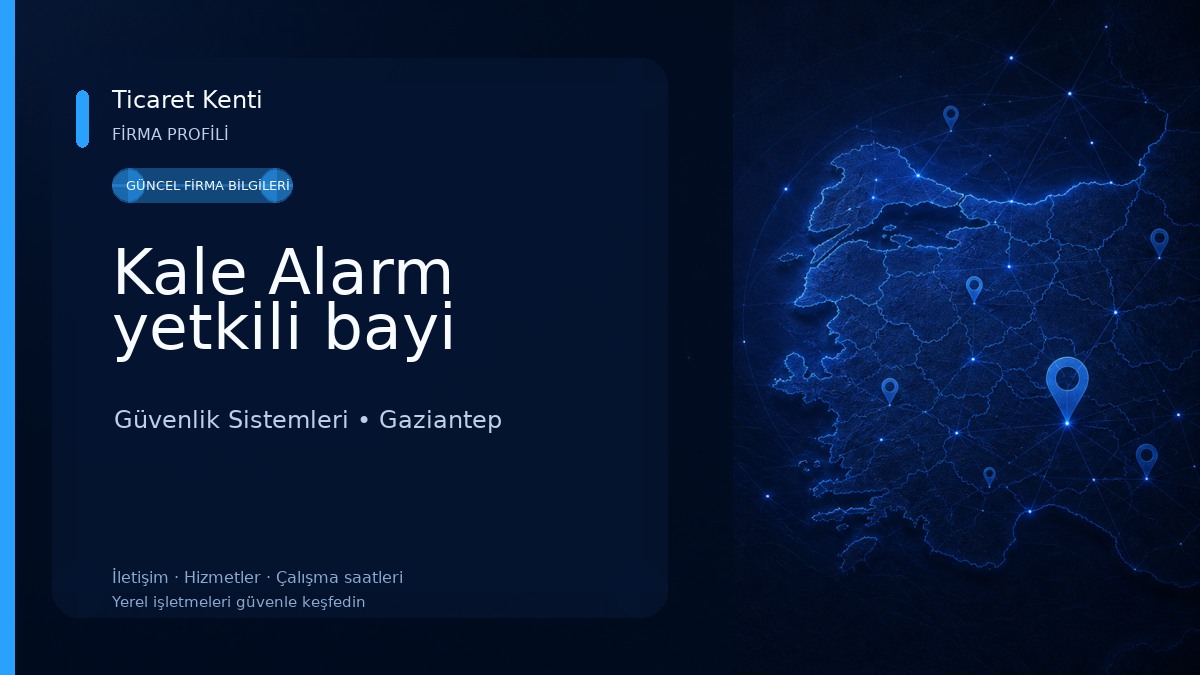 Kale Alarm yetkili bayi Güvenlik Sistemleri