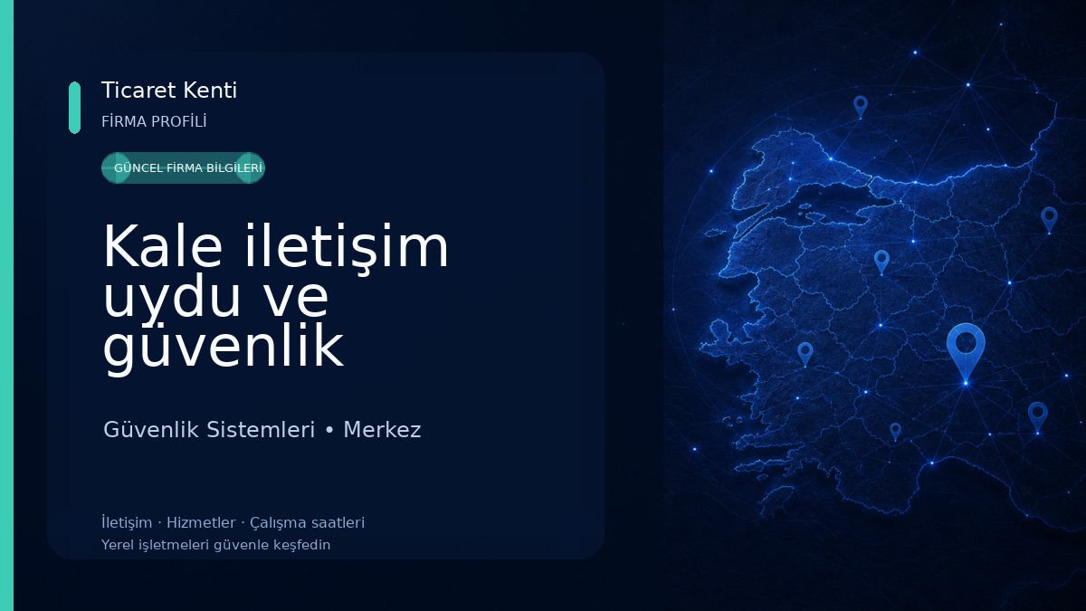 Kale iletişim uydu ve güvenlik sistemleri Güvenlik Sistemleri