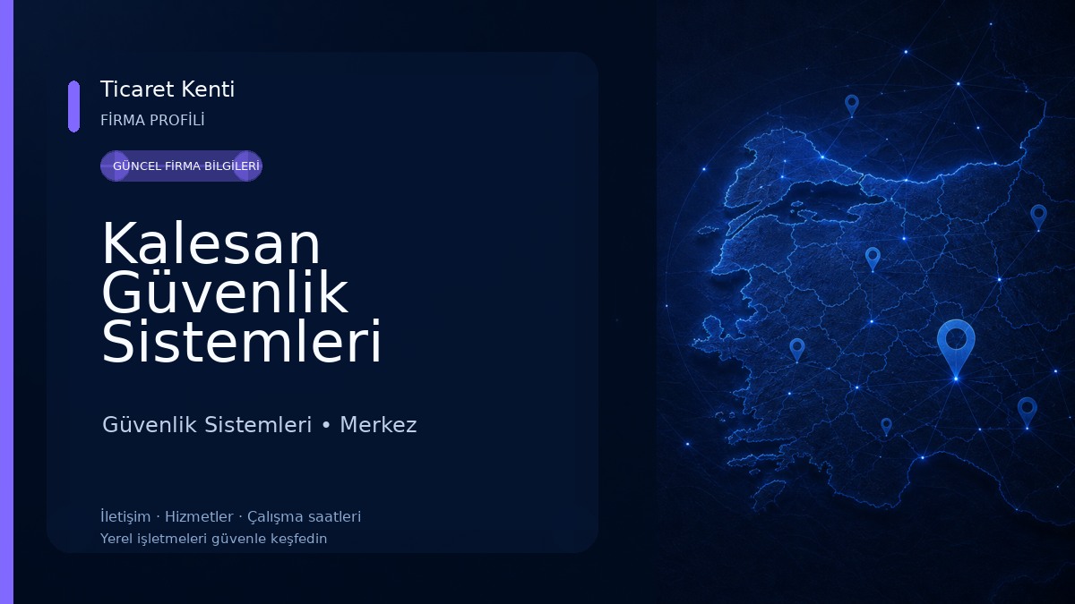 Kalesan Güvenlik Sistemleri Güvenlik Sistemleri