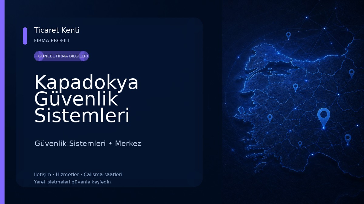 Kapadokya Güvenlik Sistemleri Güvenlik Sistemleri