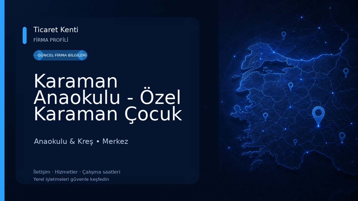 Karaman Anaokulu - Özel Karaman Çocuk Kalbi Anaokulu 25-75 Ay