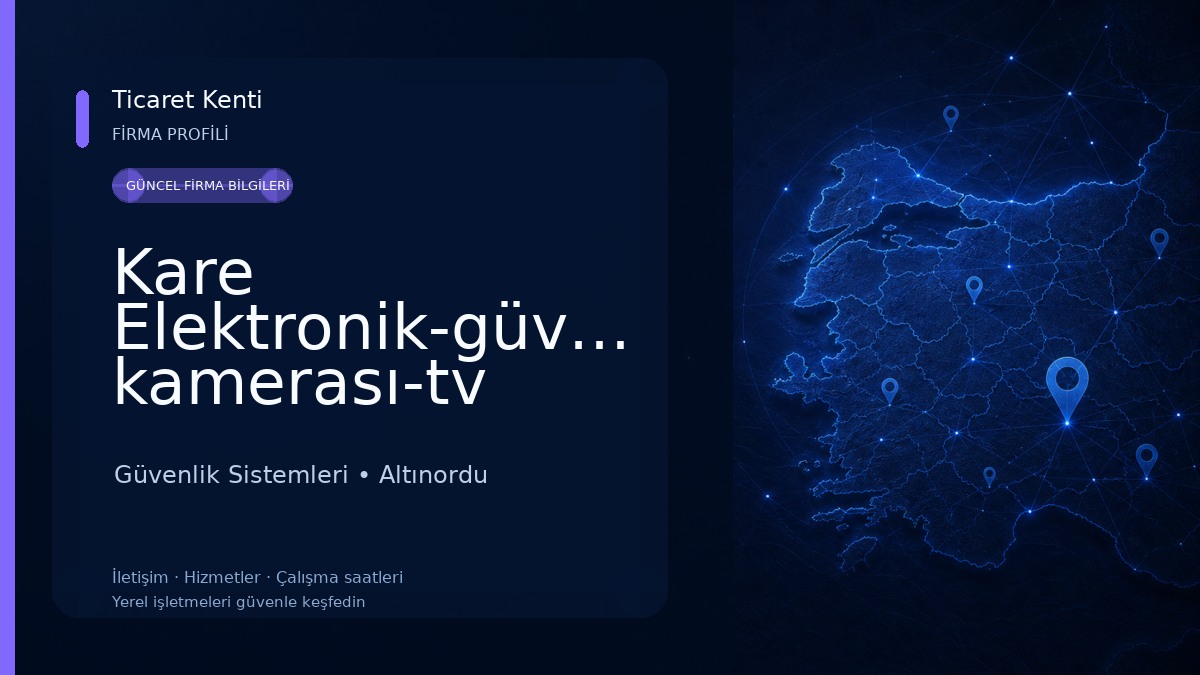 Kare Elektronik-güvenlik kamerası-tv 
