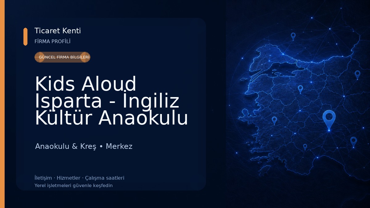 Kids Aloud Isparta - İngiliz Kültür Anaokulu Anaokulu & Kreş