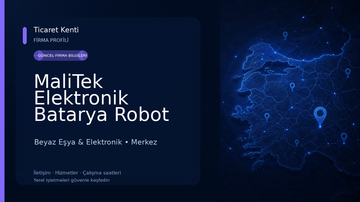 MaliTek Elektronik Batarya Robot Süpürge Tamir Servisi Beyaz Eşya & Elektronik