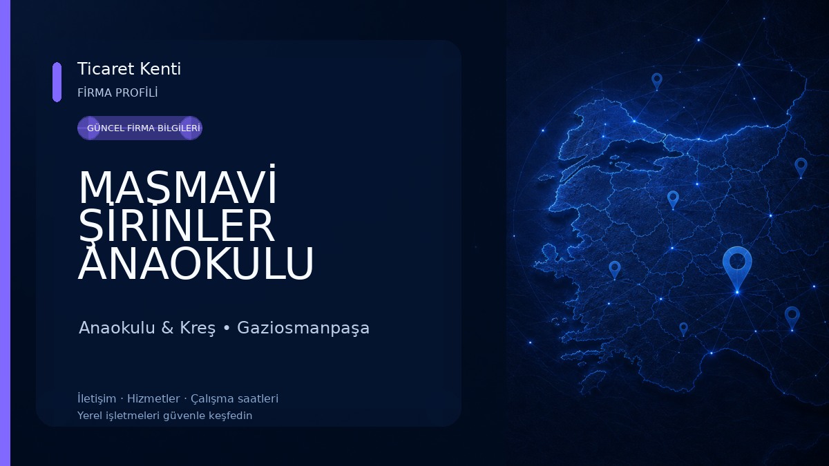 MASMAVİ ŞİRİNLER ANAOKULU KREŞ 0-6 YAŞ Anaokulu & Kreş