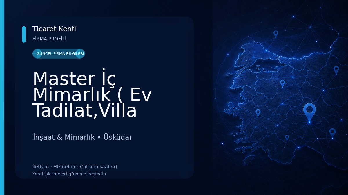 Master İç Mimarlık ( Ev Tadilat,Villa Tadilat,icmimarlik ofisi, iç mimar) İnşaat & Mimarlık