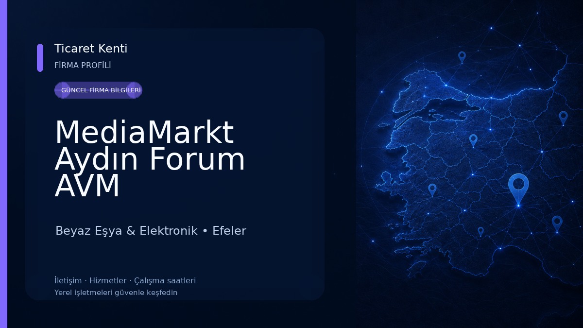 MediaMarkt Aydın Forum AVM Beyaz Eşya & Elektronik