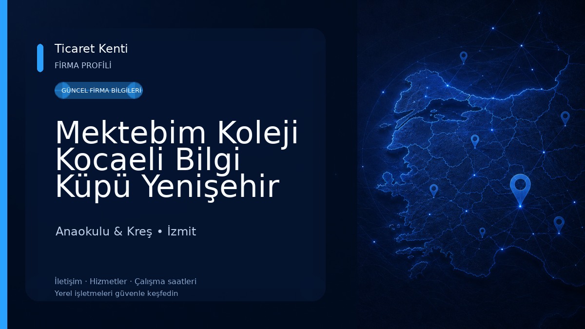 Mektebim Koleji Kocaeli Bilgi Küpü Yenişehir Kampüsü Anaokulu & Kreş