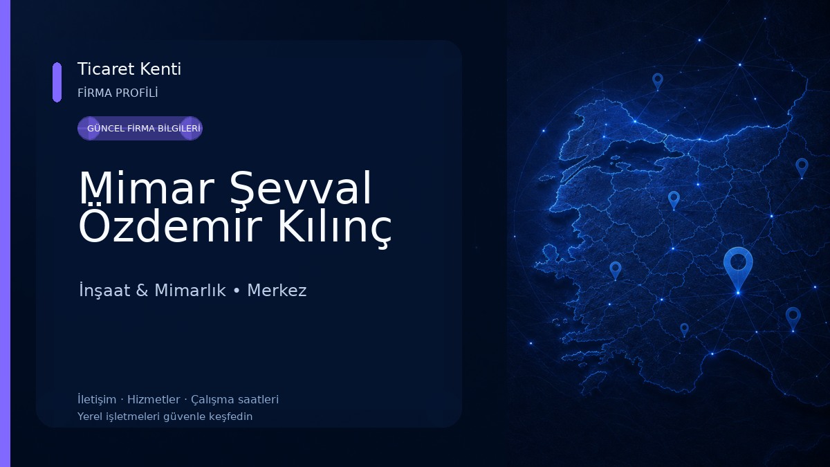 Mimar Şevval Özdemir Kılınç