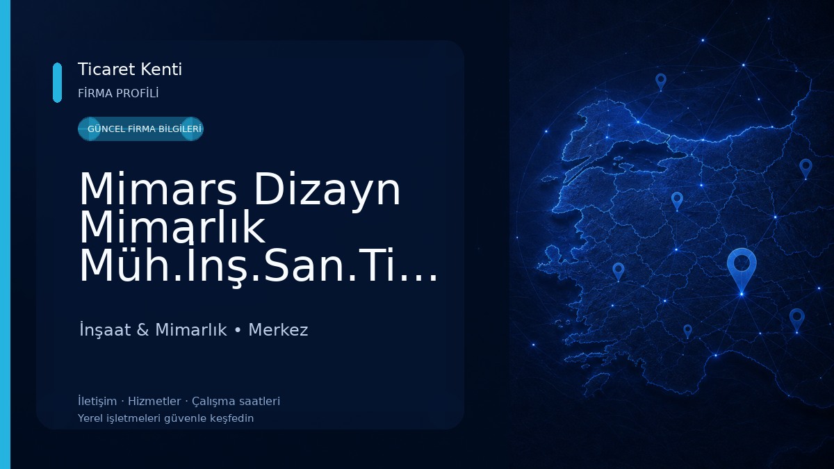 Mimars Dizayn Mimarlık Müh.İnş.San.Tic.Ltd.Şti. Mimar SEDAT YERLİKAYA İnşaat & Mimarlık