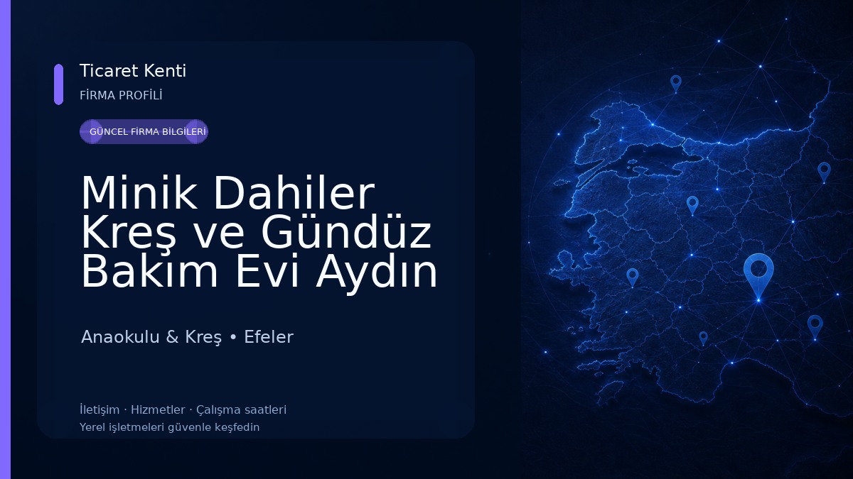 Minik Dahiler Kreş ve Gündüz Bakım Evi Aydın Anaokulu & Kreş