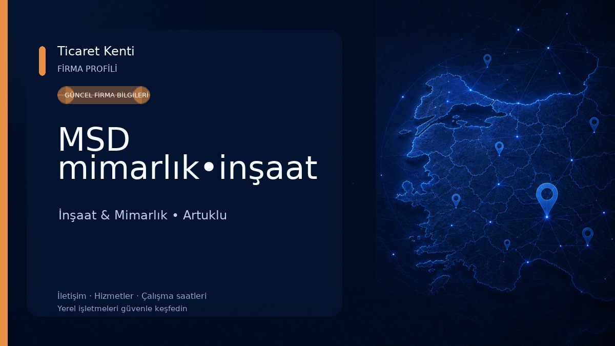 MSD mimarlık•inşaat İnşaat & Mimarlık