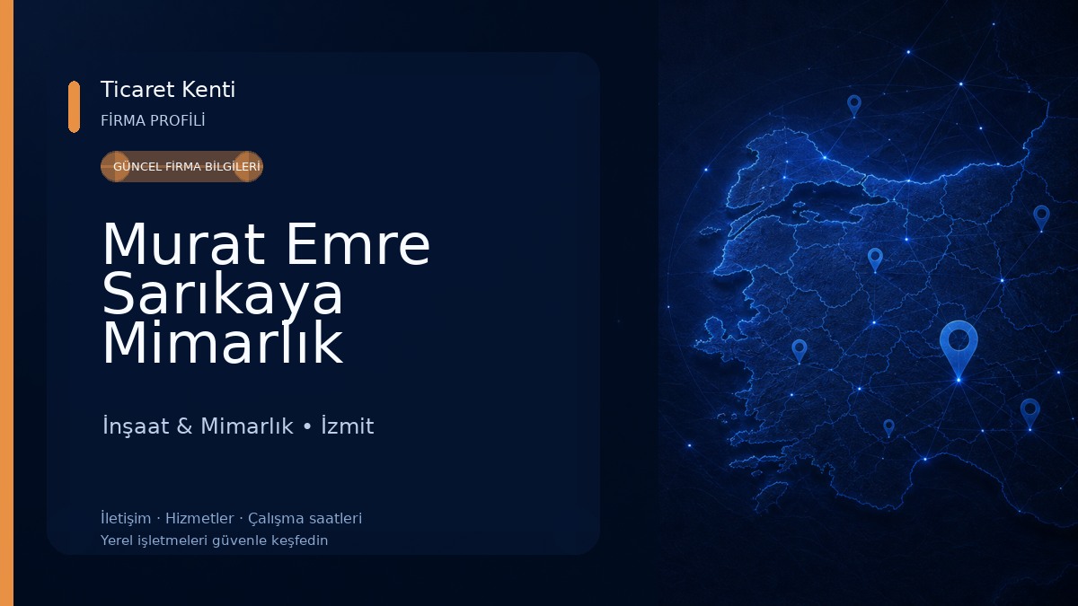 Murat Emre Sarıkaya Mimarlık 
