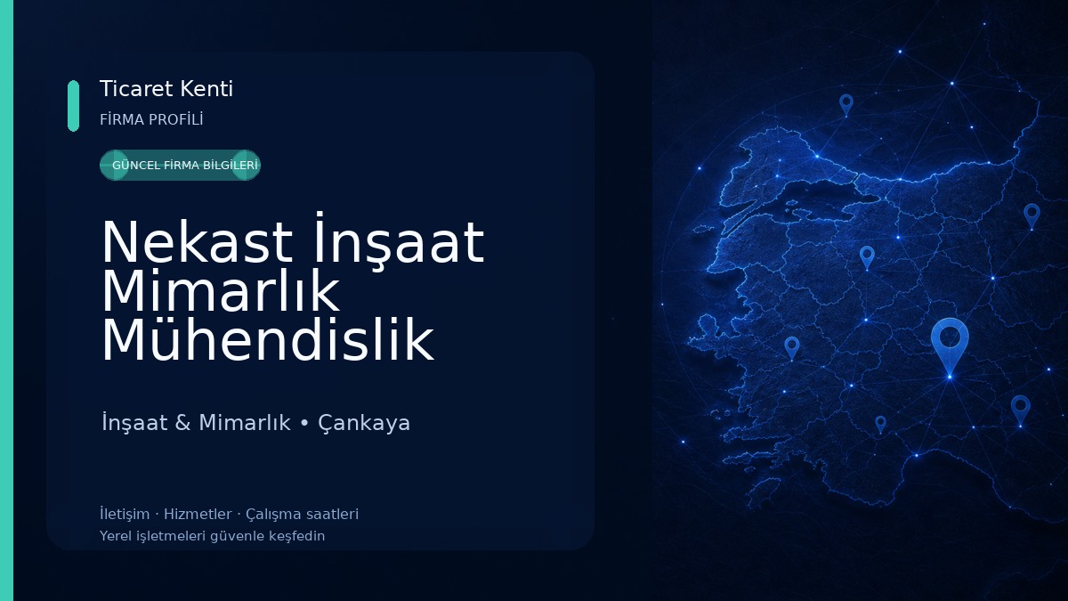 Nekast İnşaat Mimarlık Mühendislik Tasarım İnşaat & Mimarlık
