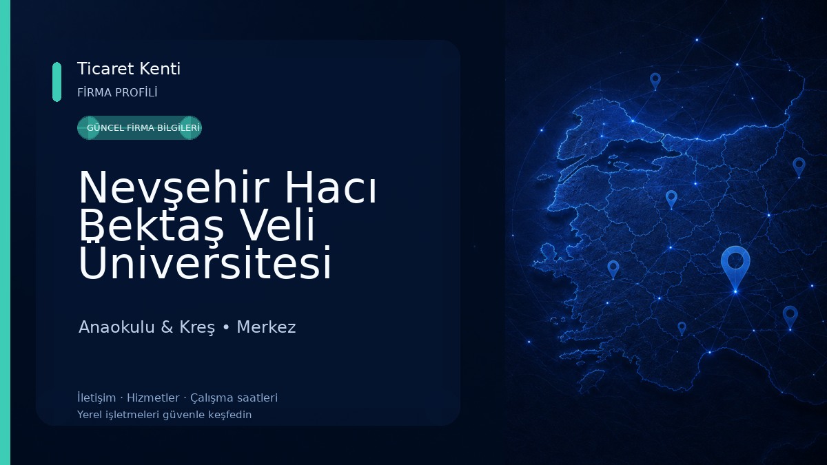Nevşehir Hacı Bektaş Veli Üniversitesi Kadın-Mehmet Dirikoç Anaokulu 