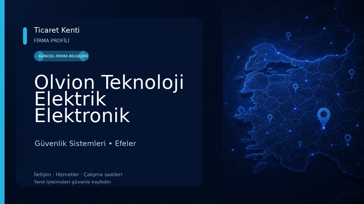 Olvion Teknoloji Elektrik Elektronik Bilişim Güvenlik Sistemleri