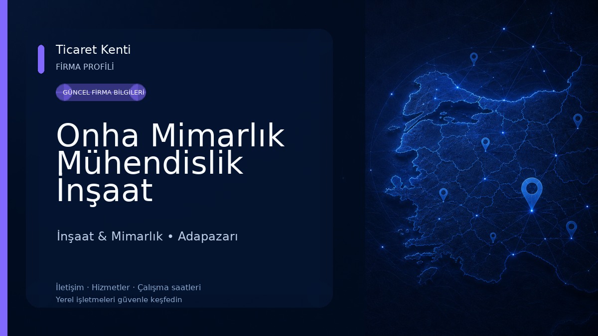 Onha Mimarlık Mühendislik İnşaat İnşaat & Mimarlık