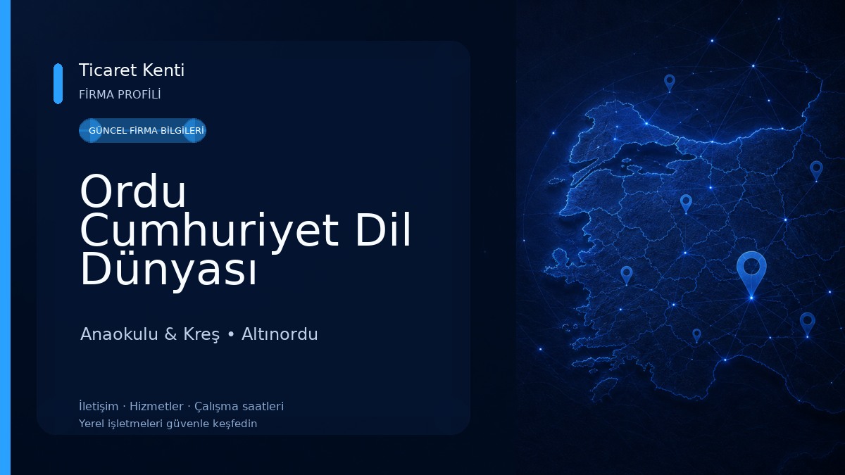 Ordu Cumhuriyet Dil Dünyası Anaokulu