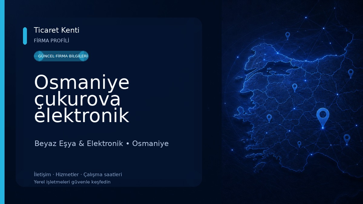Osmaniye çukurova elektronik televizyon ve çanak anten tamircisi
