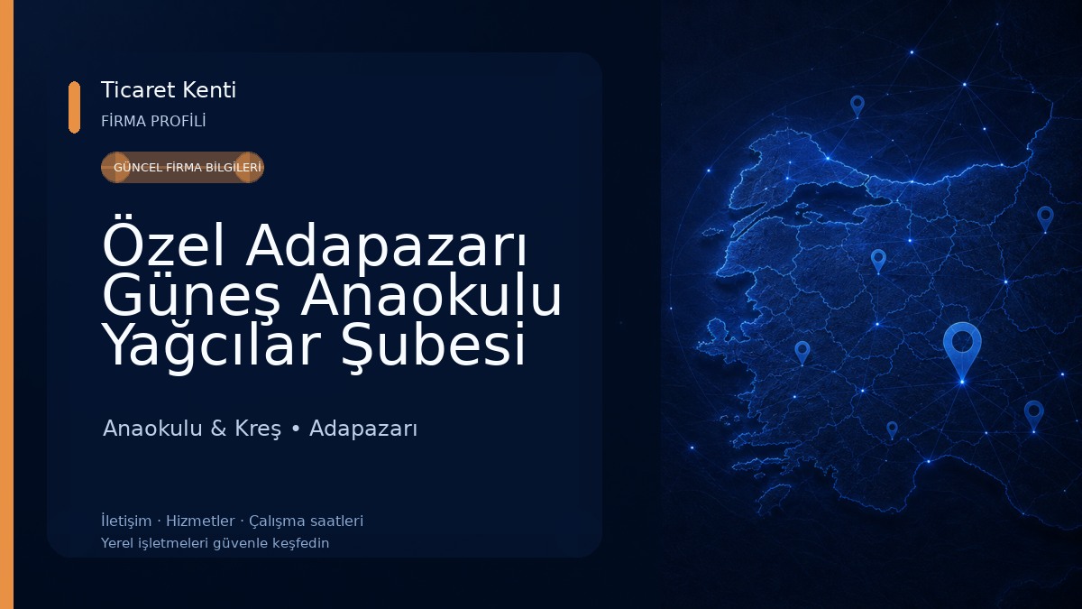 Özel Adapazarı Güneş Anaokulu Yağcılar Şubesi 