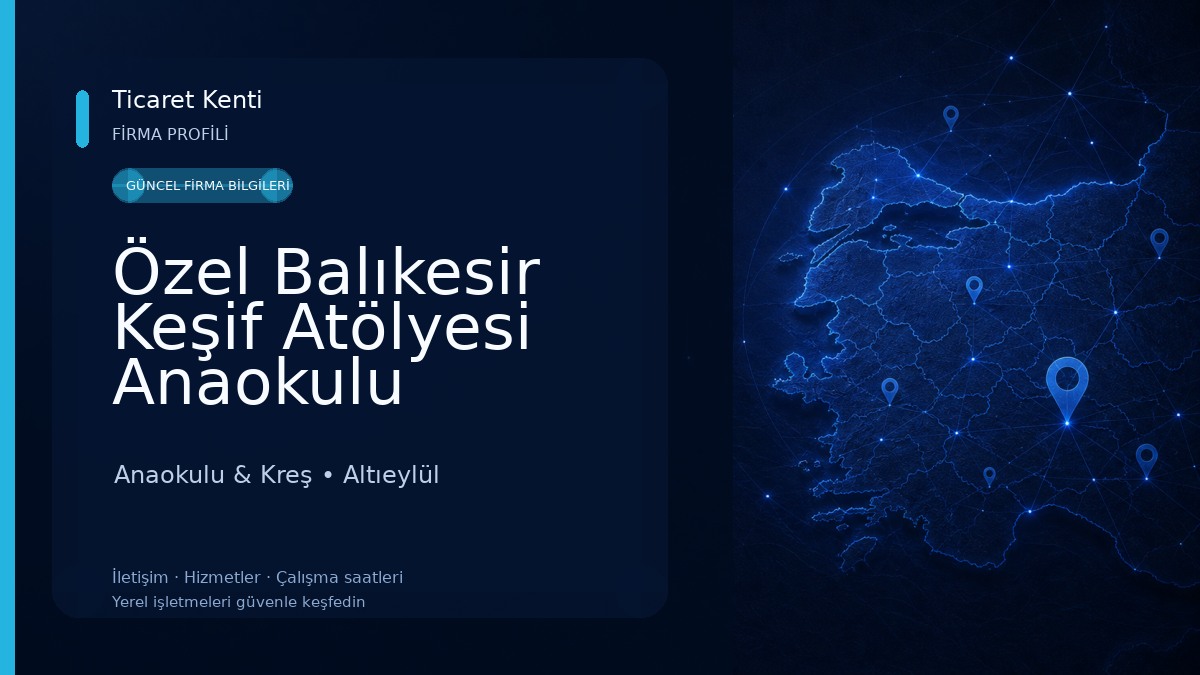 Özel Balıkesir Keşif Atölyesi Anaokulu