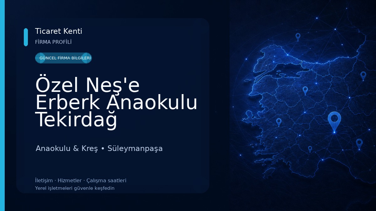 Özel Neş'e Erberk Anaokulu Tekirdağ