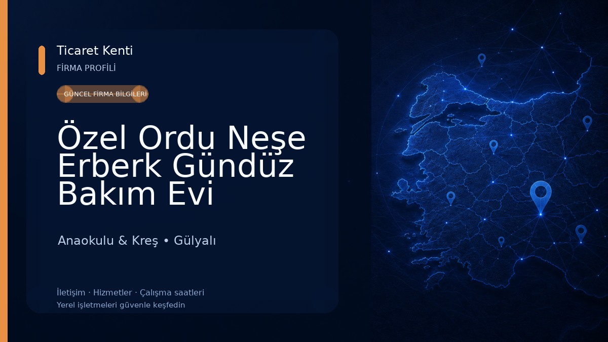 Özel Ordu Neşe Erberk Gündüz Bakım Evi