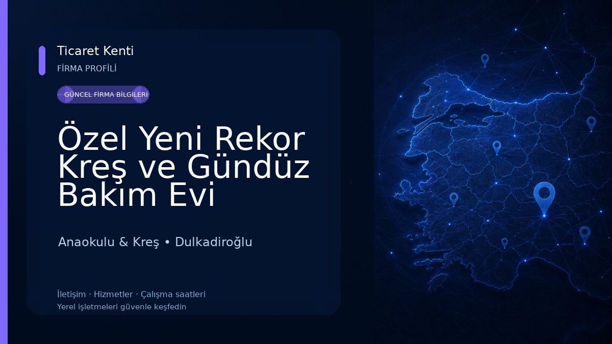 Özel Yeni Rekor Kreş ve Gündüz Bakım Evi