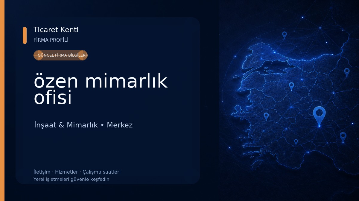 özen mimarlık ofisi İnşaat & Mimarlık