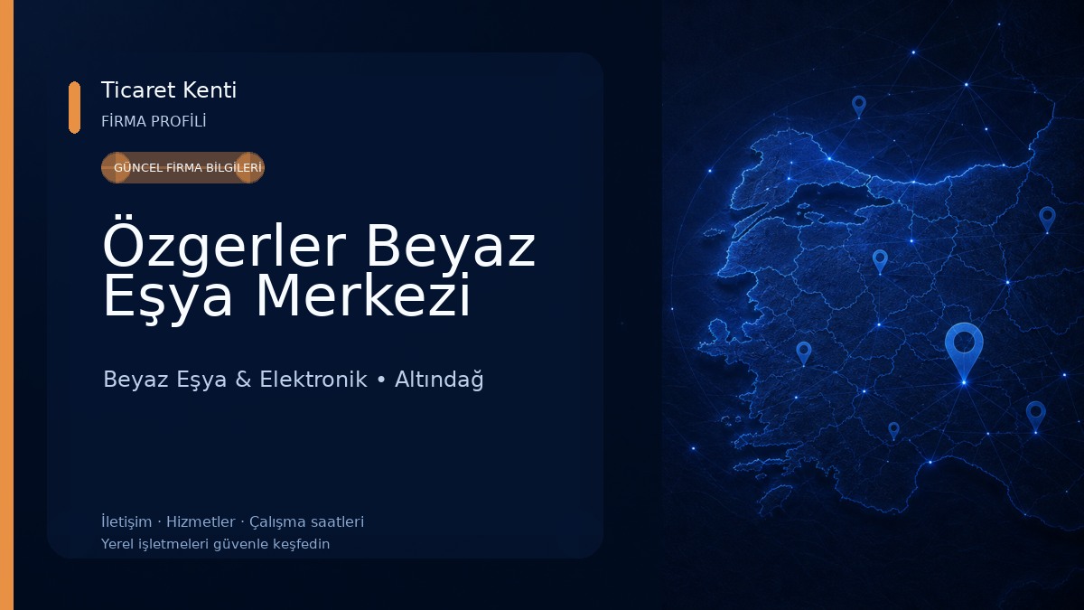 Özgerler Beyaz Eşya Merkezi Beyaz Eşya & Elektronik