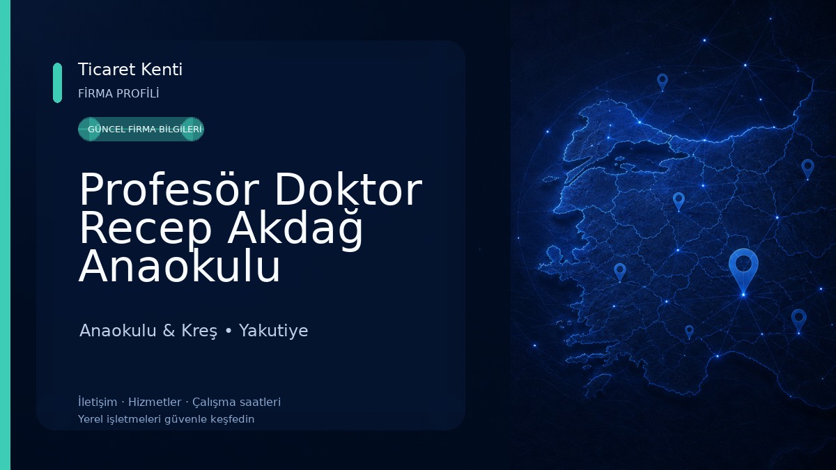 Profesör Doktor Recep Akdağ Anaokulu Anaokulu & Kreş