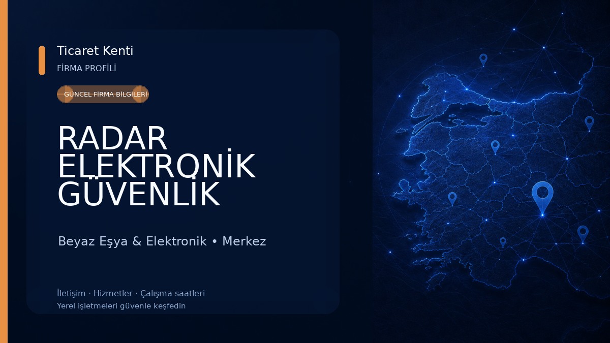 RADAR ELEKTRONİK GÜVENLİK 