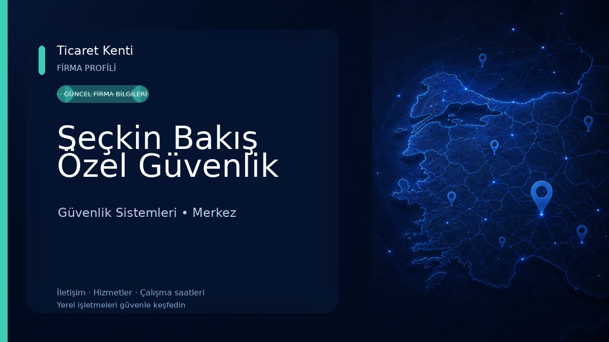 Seçkin Bakış Özel Güvenlik Güvenlik Sistemleri