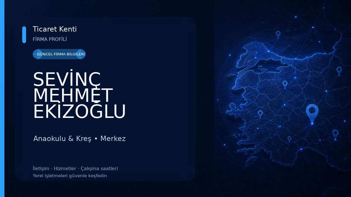 SEVİNÇ MEHMET EKİZOĞLU ANAOKULU Anaokulu & Kreş